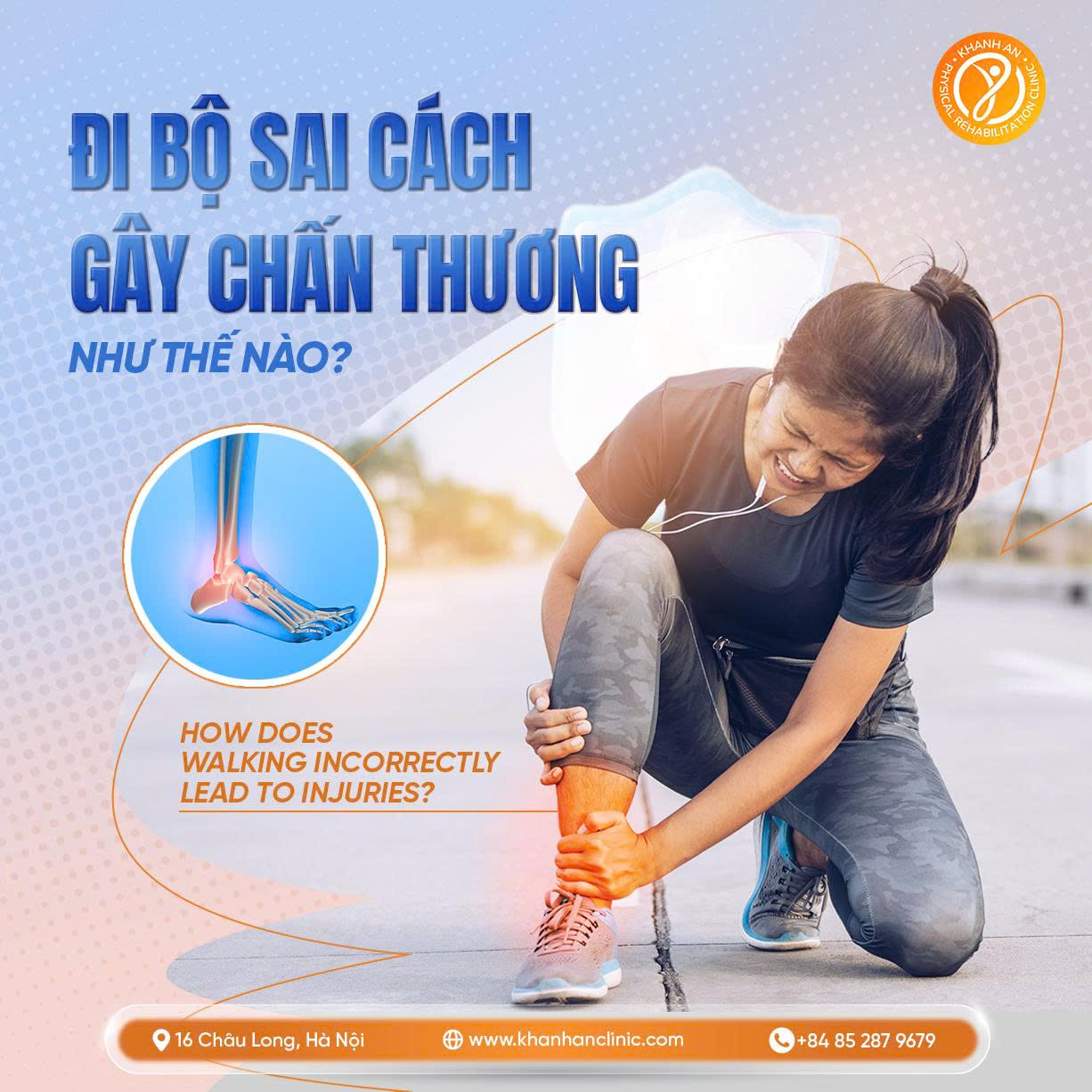 Đừng chủ quan với việc Đi Bộ sai cách
